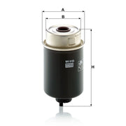 MANN-FILTER Fuel Filter Element WK 8155