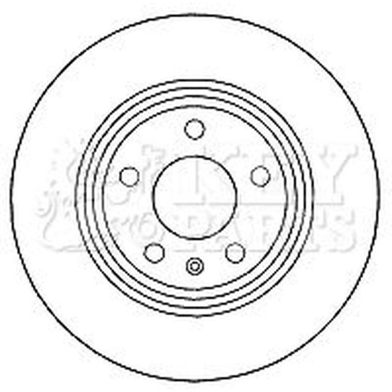 Key Parts 2 x Solid Rear Brake Discs KBD4635-x2