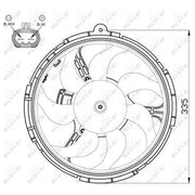 NRF Engine Cooling Fan 47505