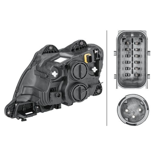 Hella Headlight Headlamp P21W Right 1ED 010 116-541