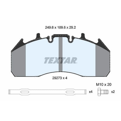 Textar Front Brake Pad Set 2927301