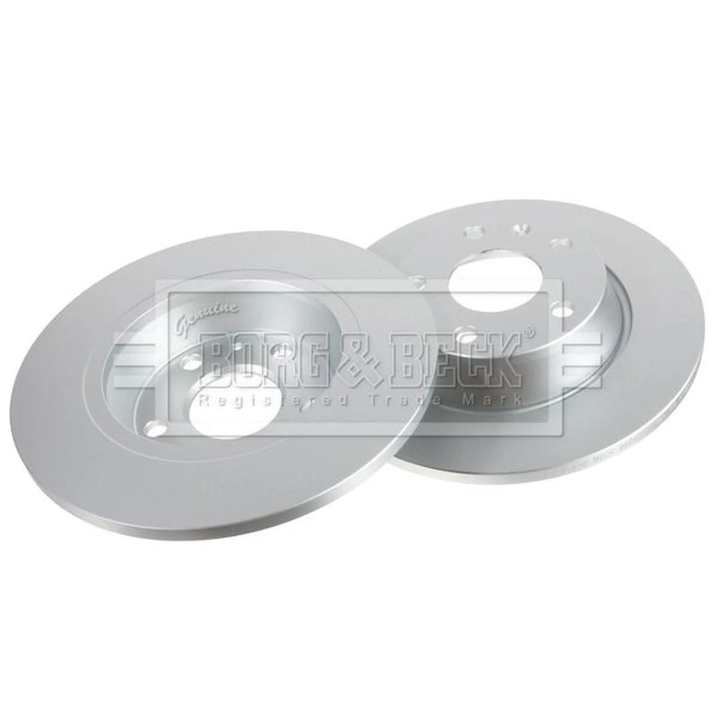 Borg & Beck 2 x Solid Rear Brake Discs BBD6339-x2