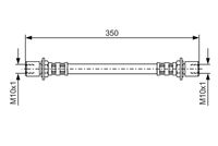 Bosch Brake Hydraulic Hose Line 1987476552