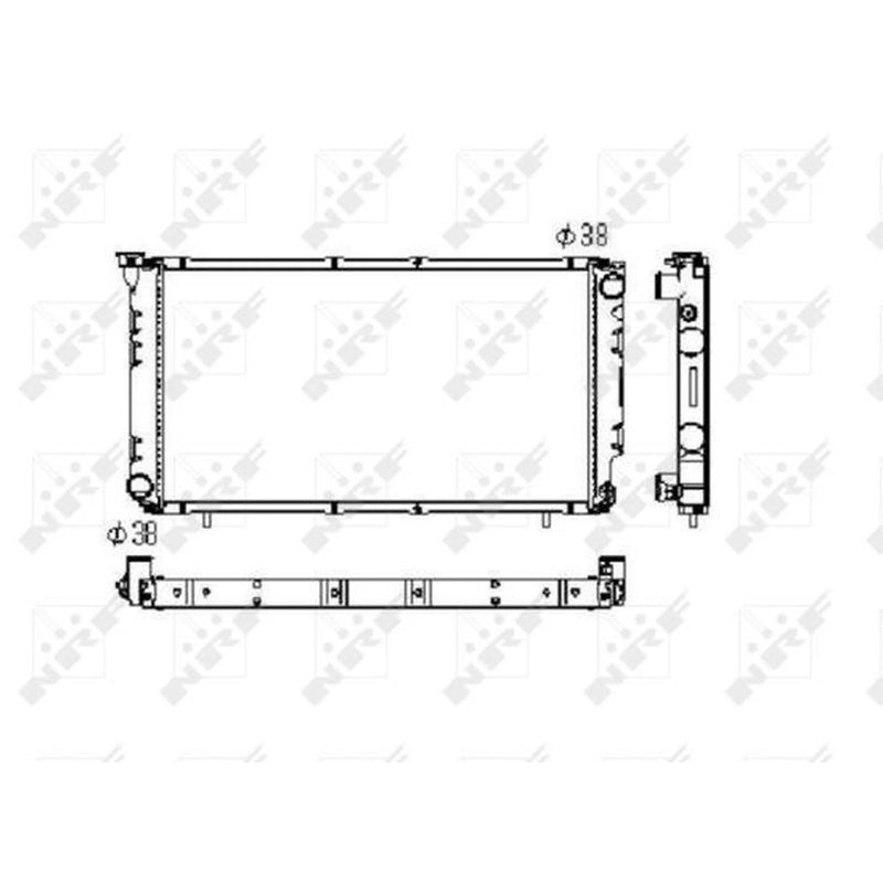NRF Engine Radiator 506671