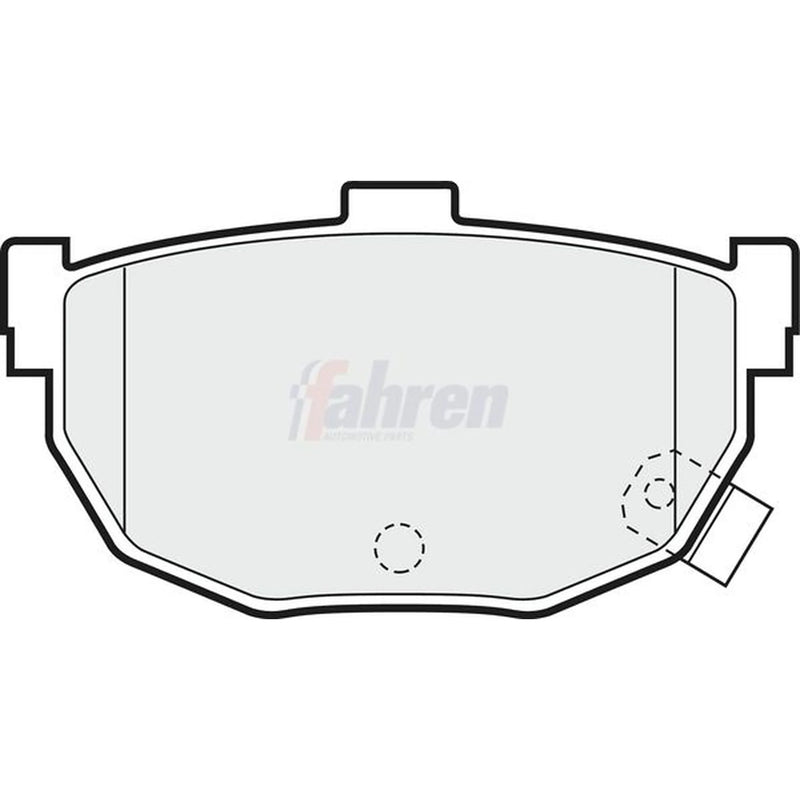 Fahren Rear Brake Solid Discs & Pads fits Hyundai Coupe II 2001-2009 1.6 2.0 2.7