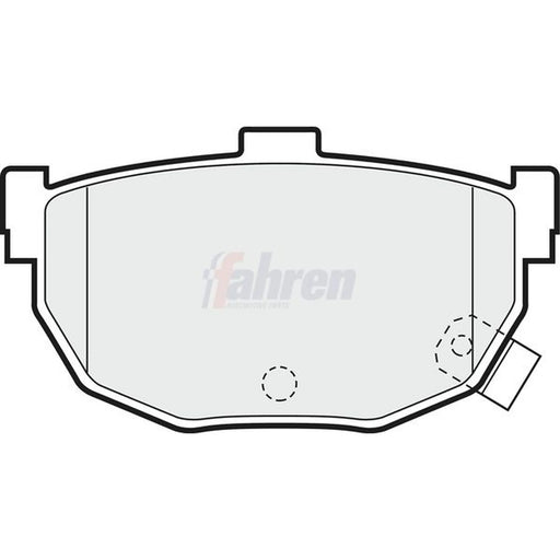 Fahren Rear Brake Solid Discs & Pads fits Hyundai Coupe II 2001-2009 1.6 2.0 2.7
