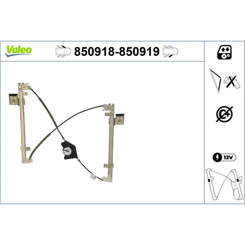 Valeo Electric Window Regulator Lifter Left Front 850918