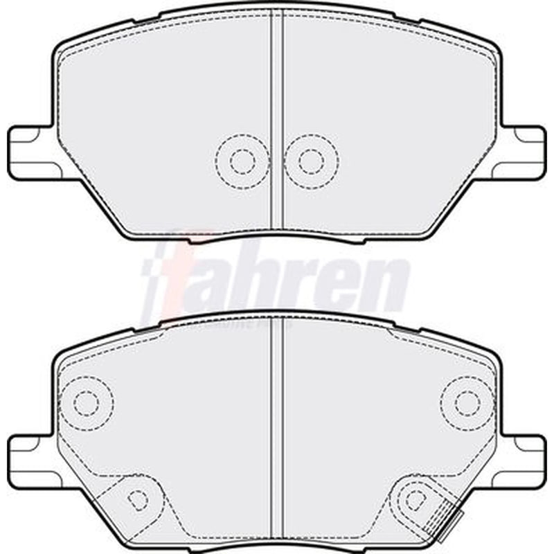 Fahren Front Brake Pad Set fits Alfa Romeo Tonale 2022 on 1.3 1.5 1.6