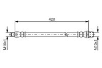 Bosch Brake Hydraulic Hose Line 1987476077