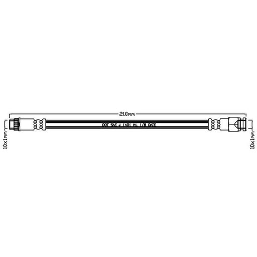Abtex Brake Hydraulic Hose Line inner ABH1046