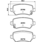 DON Rear Brake Pad Set PCP1765
