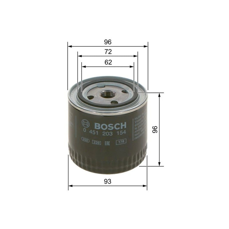 Bosch Engine Oil Filter 0 451 203 154