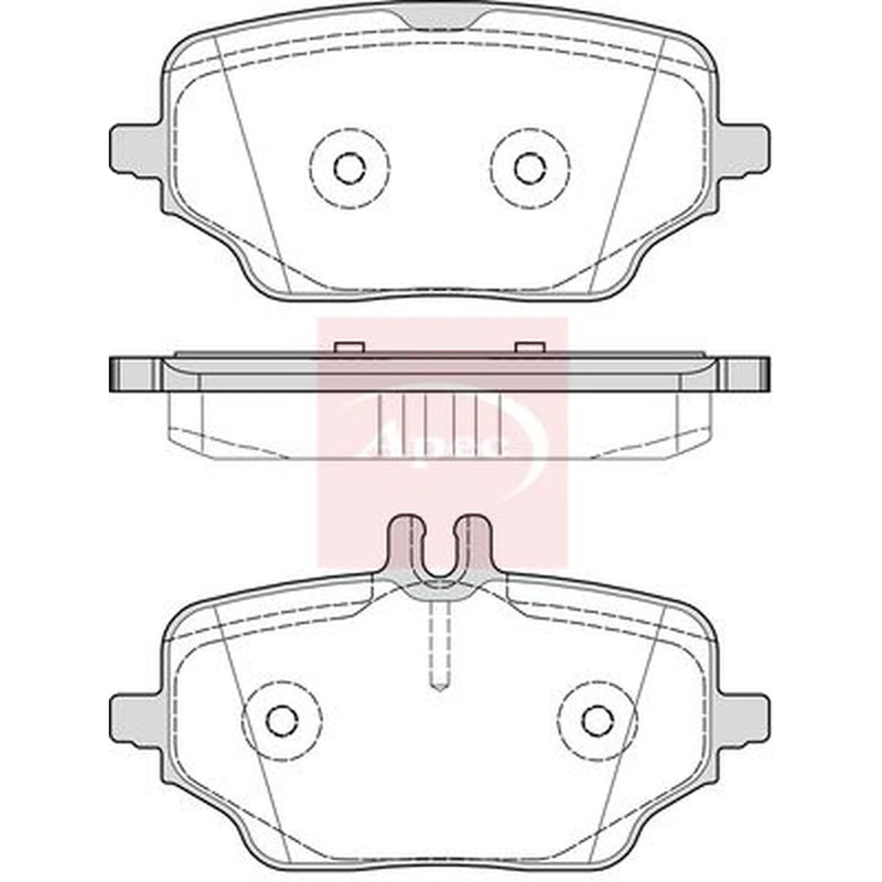 Apec Rear Brake Pad Set PAD2393