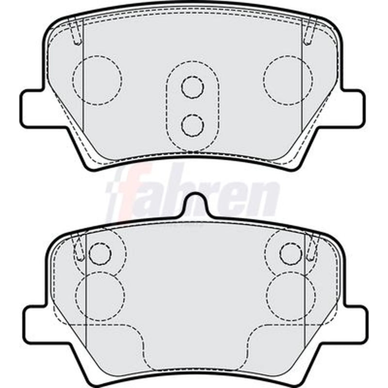 Fahren Rear Brake Pad Set fits Volvo XC40 2017-2023