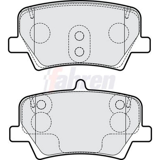 Fahren Rear Brake Pad Set fits Volvo XC40 2017-2023