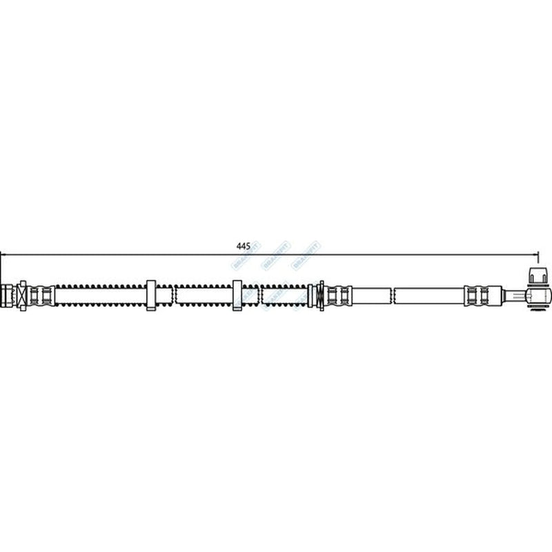Apec Brake Hydraulic Hose Line Front BHO4196