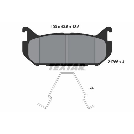 Textar Rear Brake Pad Set 2176603