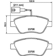 DON Front Brake Pad Set PCP1064