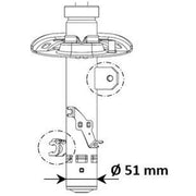 KYB Shock Absorber Damper Strut Front Right 3338014