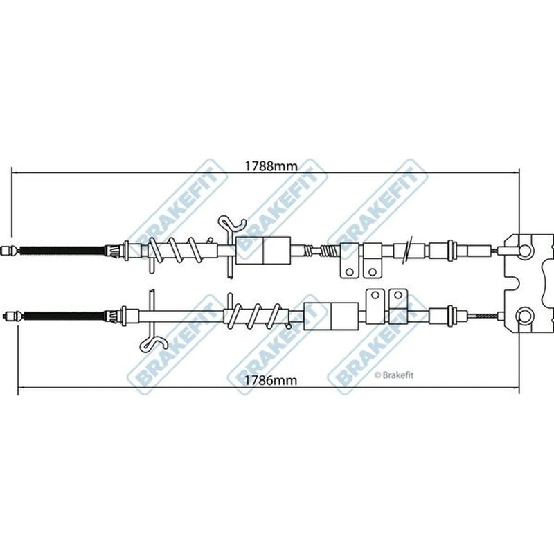 Apec Handbrake Cable Right Rear BBC3199