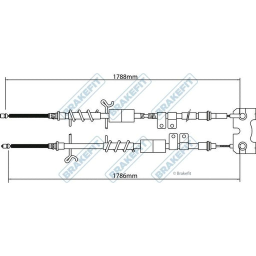 Apec Handbrake Cable Right Rear BBC3199