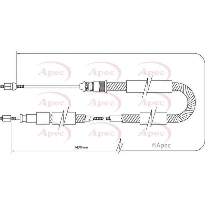 Apec Handbrake Cable Right Rear CAB1329