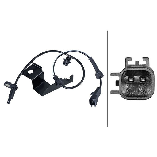 Hella ABS Wheel Speed Sensor Front Right 6PU 358 217-341