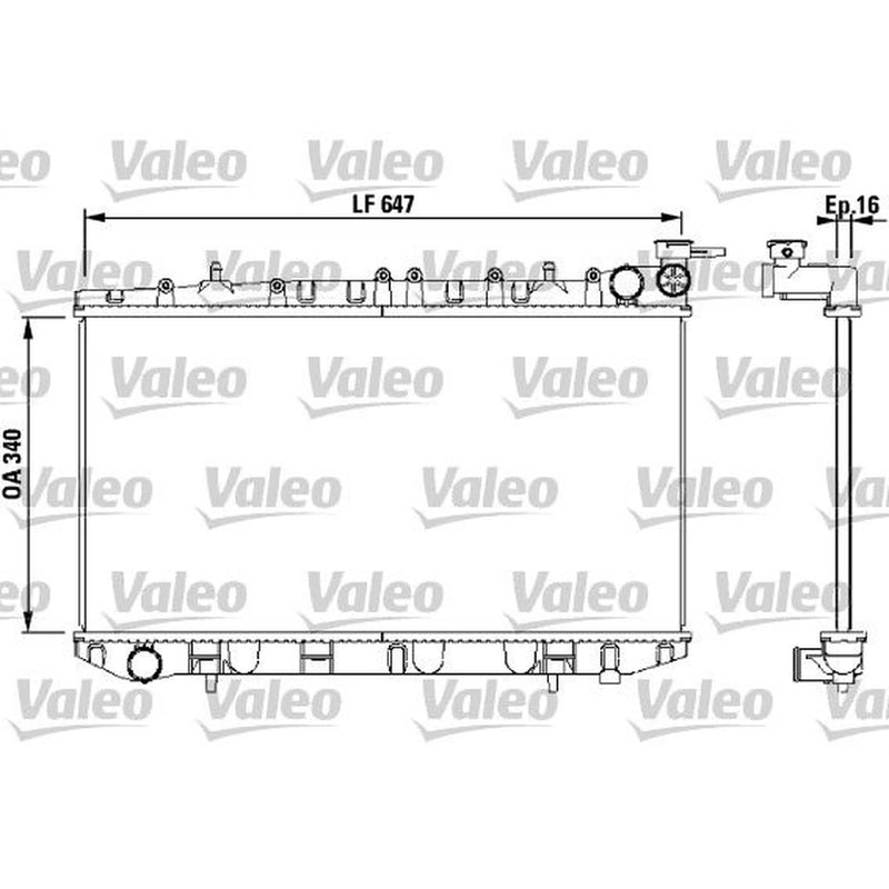 Valeo Engine Radiator 731659