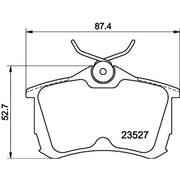 Mintex Rear Brake Pad Set MDB1990