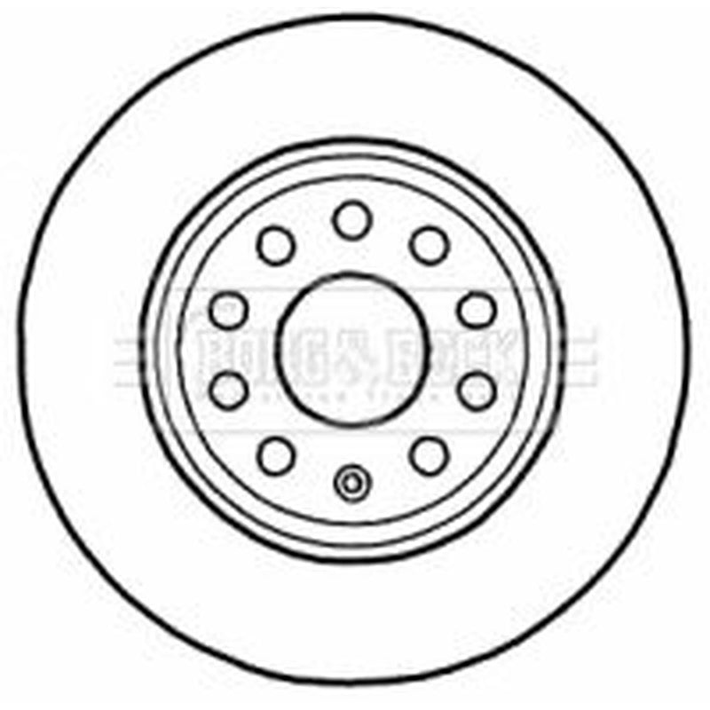 Borg & Beck 2 x Solid Rear Brake Discs BBD4546-x2