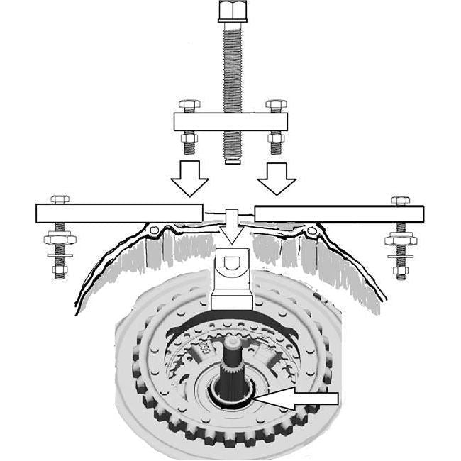 Laser DSG Clutch Removal Kit - for VAG 6718 Laser  - Town Parts