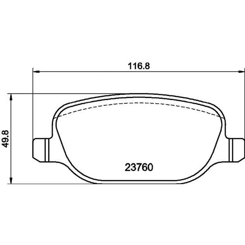 Mintex Rear Brake Pad Set MDB2624