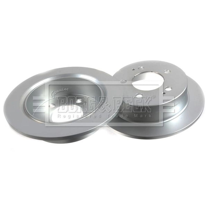 Borg & Beck 2 x Solid Rear Brake Discs BBD5169-x2