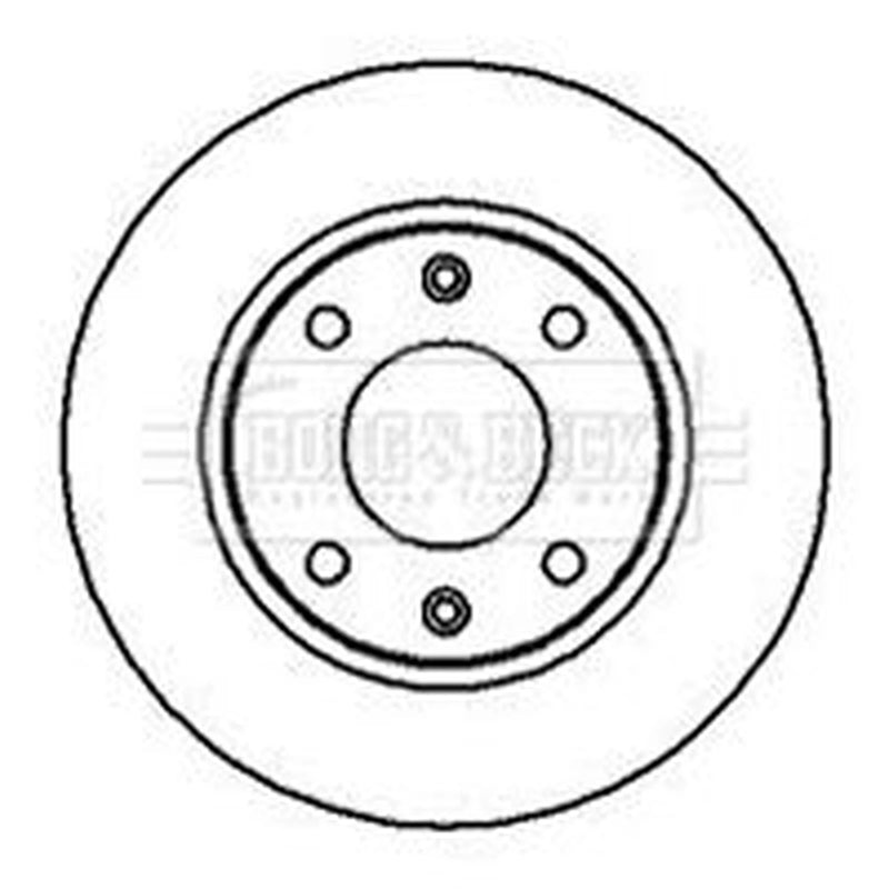 Borg & Beck 2 x Vented Front Brake Discs BBD4909-x2