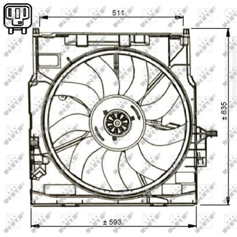 NRF Engine Cooling Fan 47734