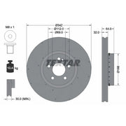 Textar 2 x Two-Piece Front Brake Disc Brake Discs 92359225-x2