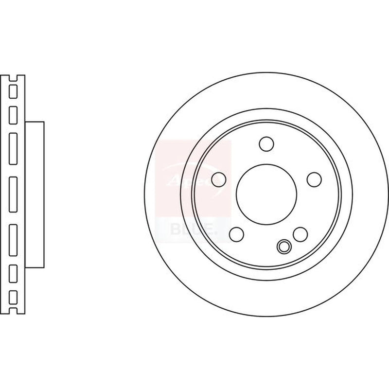 Apec 2 x Front Brake Discs SDK6974-x2