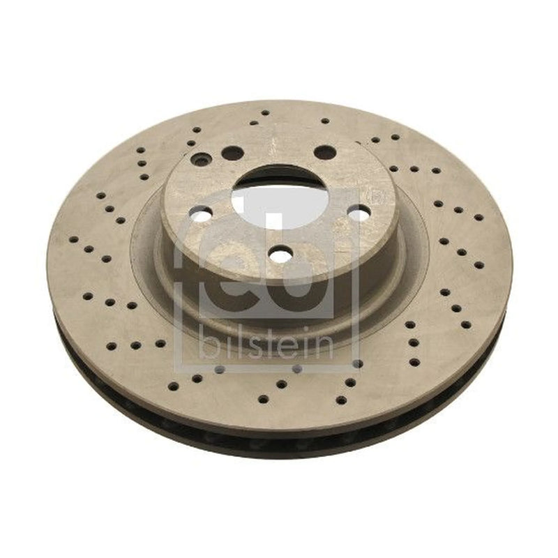 Febi 2 x Perforated/Vented Front Brake Discs 21086