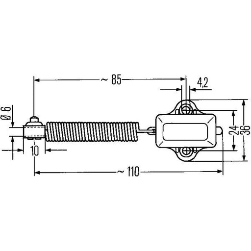 Hella Brake Light Switch 6DD 001 551-011