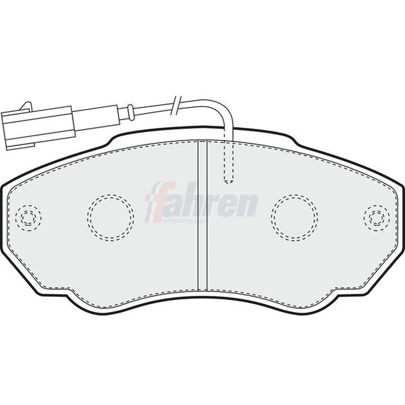 Fahren Front Brake Pad Set fits Citroën Relay II 2002-2006 2.0 2.2 2.8