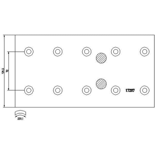 Textar Textar Cv Brake Lining Set 1728705