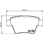 DON Rear Brake Pad Set PCP1343