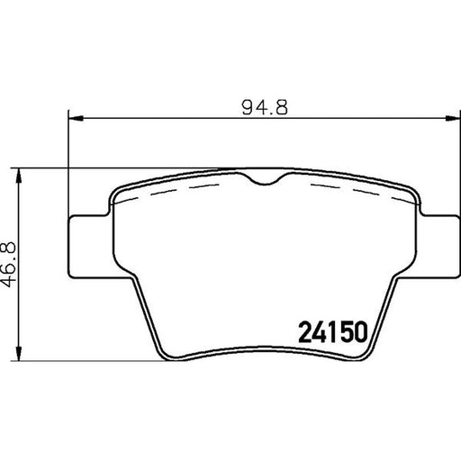 Mintex Rear Brake Pad Set MDB2693