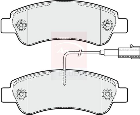 Apec Blue PD3381 Brake Pad Set, disc brake