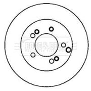Borg & Beck 2 x Solid Rear Brake Discs BBD4366-x2