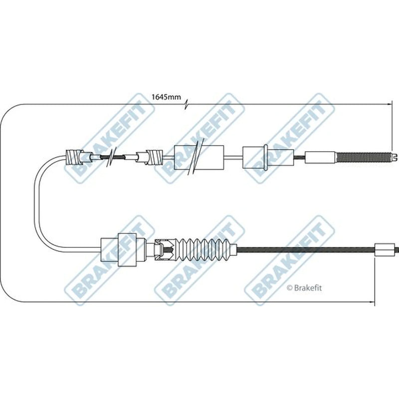 Apec Handbrake Cable Right Rear BBC3521