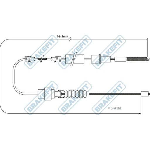 Apec Handbrake Cable Right Rear BBC3521
