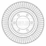 Borg & Beck 2 x Vented Front Brake Discs BBD4502-x2