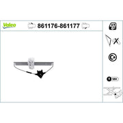 Valeo Electric Window Regulator Lifter Left Front 861176