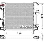 Denso Air Conditioning Condenser fits Nissan Juke 2010-2019 1.5